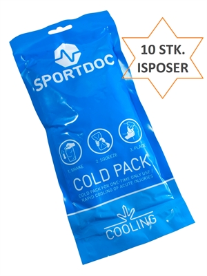10 stk. Isposer - SportDoc cooling ice pack - Engangs is poser